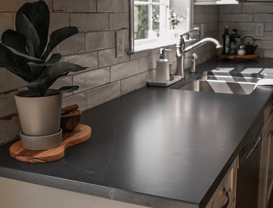 Modern countertop dark stone